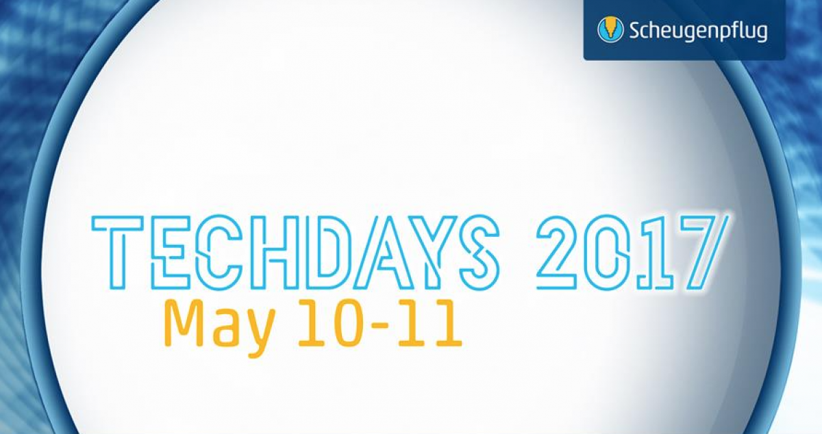 Scheugenpflug TECHNOLOGY DAYS (10.5. – 11.5.2017)