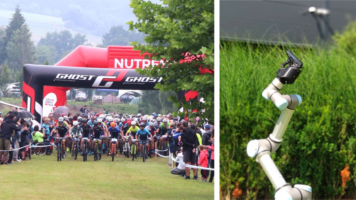 Robot opět startoval závod MTB Maraton Amtech Juvacyklo Buchlovice 2020